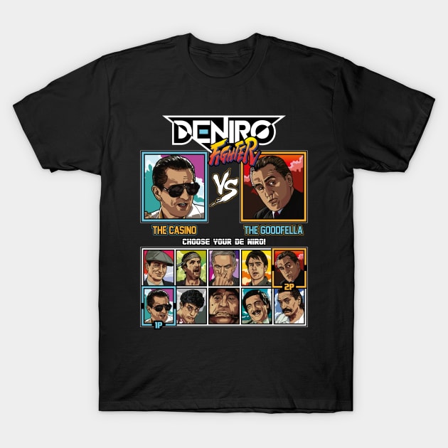 Robert De Niro Fighter - Deniro Movies T-Shirt by RetroReview